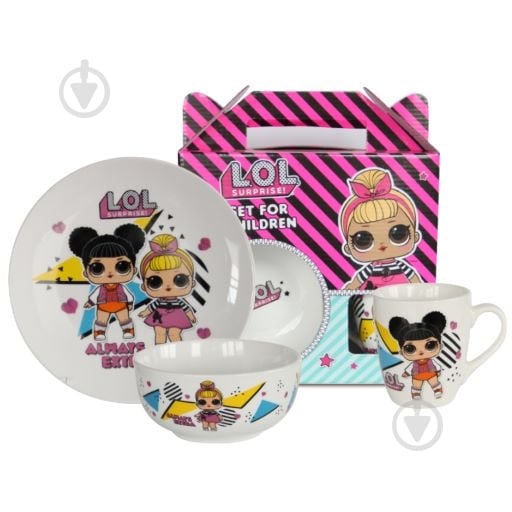 Набор детской посуды Totally awesome 3 предмета L.O.L. SURPRISE! - фото 1 Набор детской посуды Totally awesome 3 предмета L.O.L. SURPRISE! - фото 1