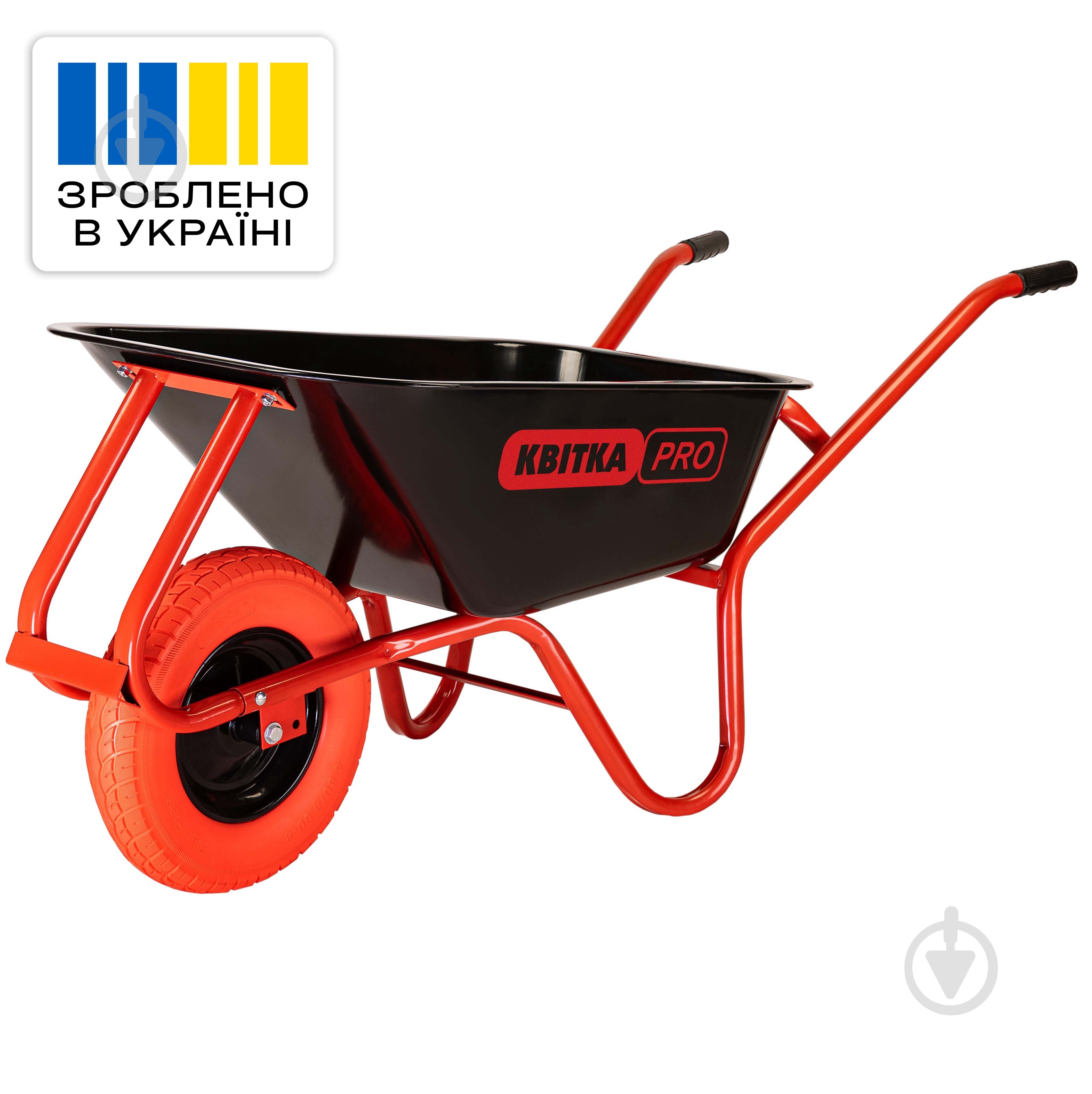 ᐉ Тачка садово-строительная КВІТКА PRO 100 л до 180 кг Formula 1