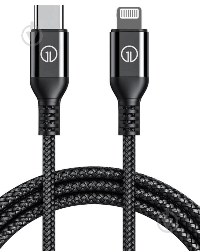 Кабель OneLounge 1,2 м чорний (14123) - фото 1