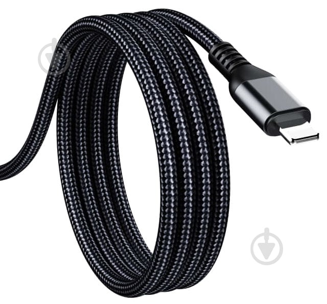 Кабель OneLounge 1,2 м чорний (14123) - фото 2