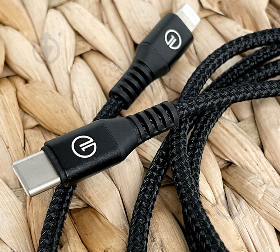 Кабель OneLounge 1,2 м чорний (14123) - фото 6