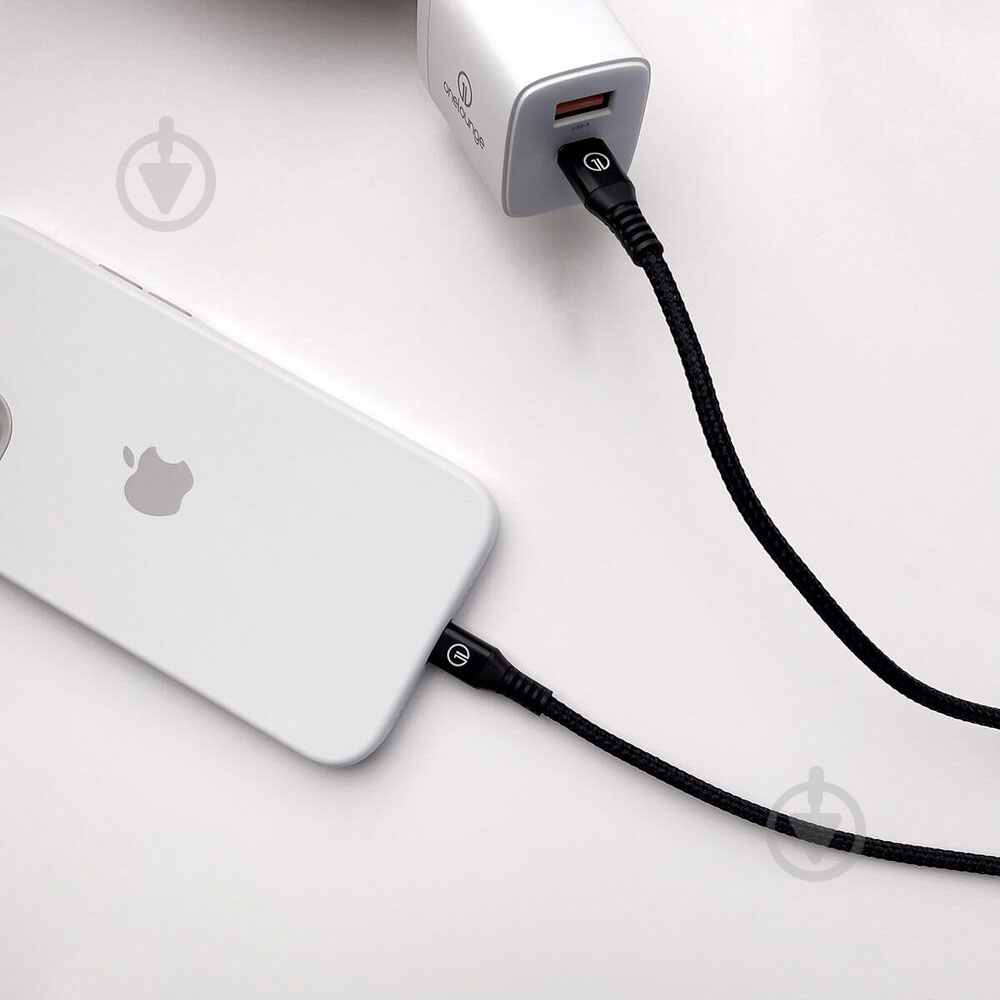 Кабель OneLounge 1,2 м чорний (14123) - фото 9