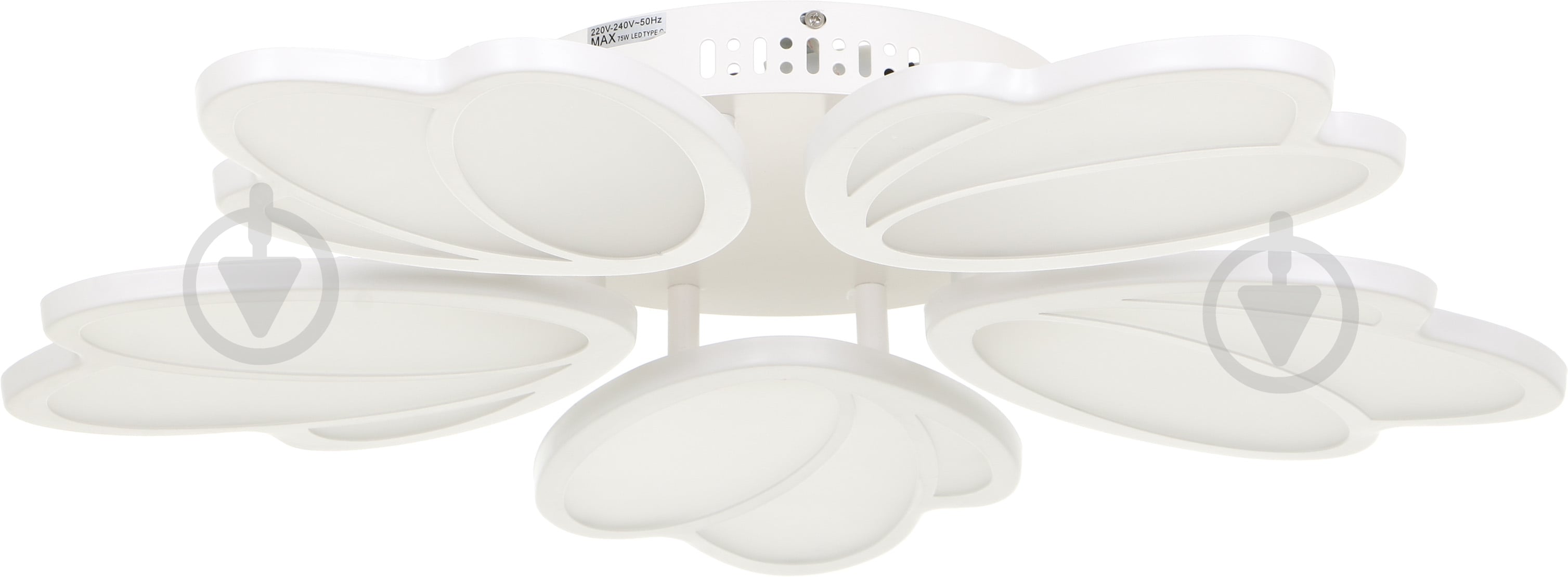 Люстра светодиодная Luce S0030S01 5x75 Вт LED-модуль белый - фото 1
