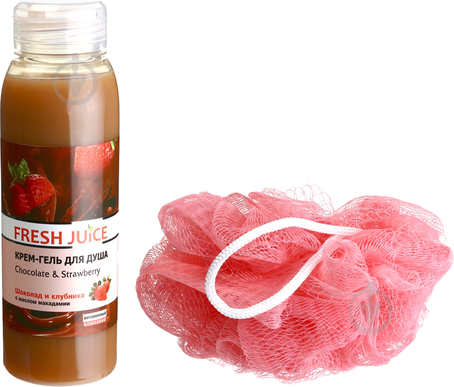 Гель для душа Fresh Juice Шоколад и клубника 250 мл - фото 1
