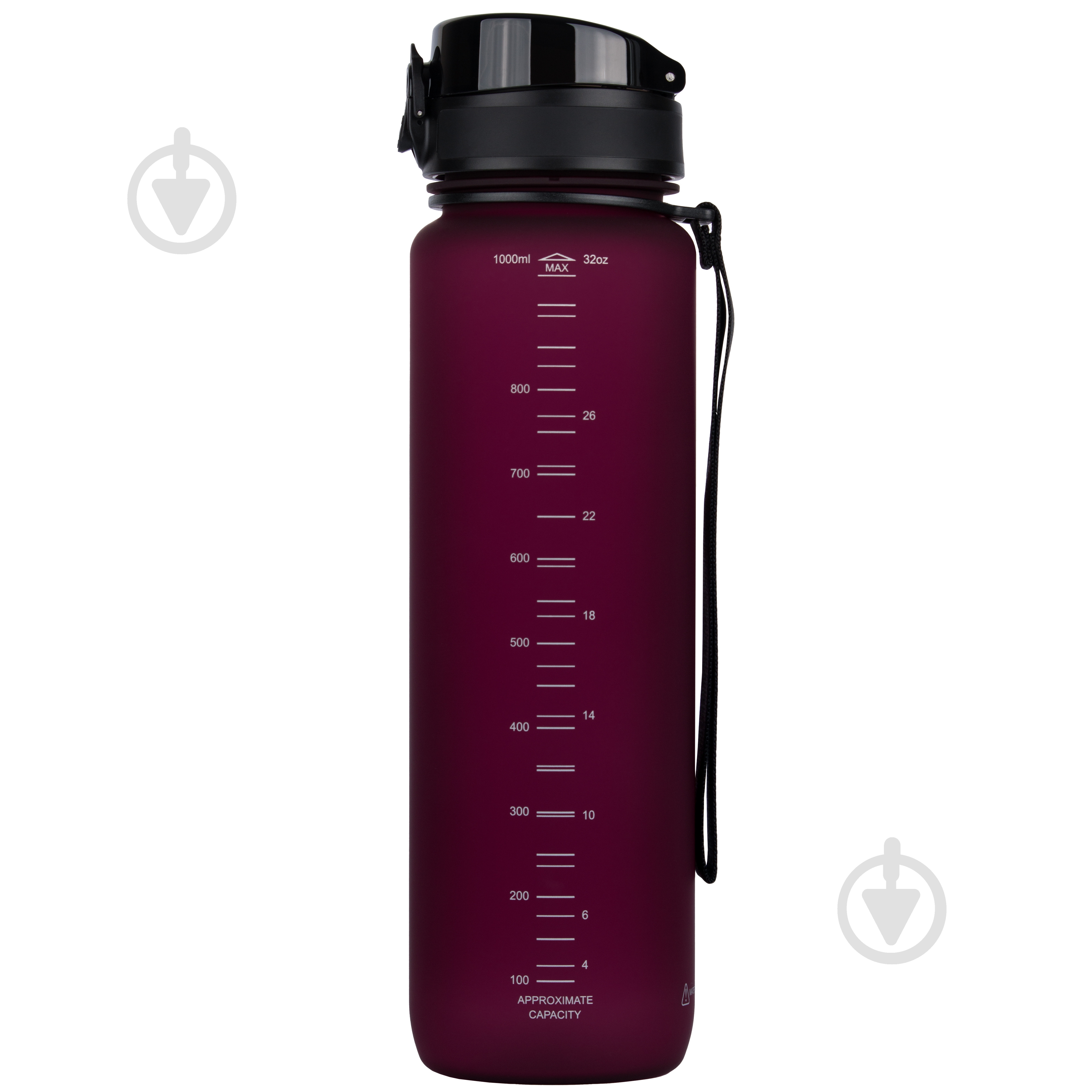 Бутылка для воды Uzspace 1000 мл бордовый - фото 2