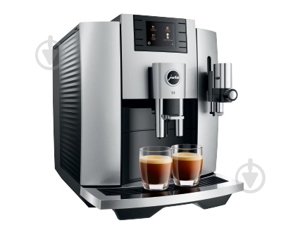 Кофемашина Jura E8 Moonlight Silver - фото 1 Кофемашина Jura E8 Moonlight Silver - фото 1