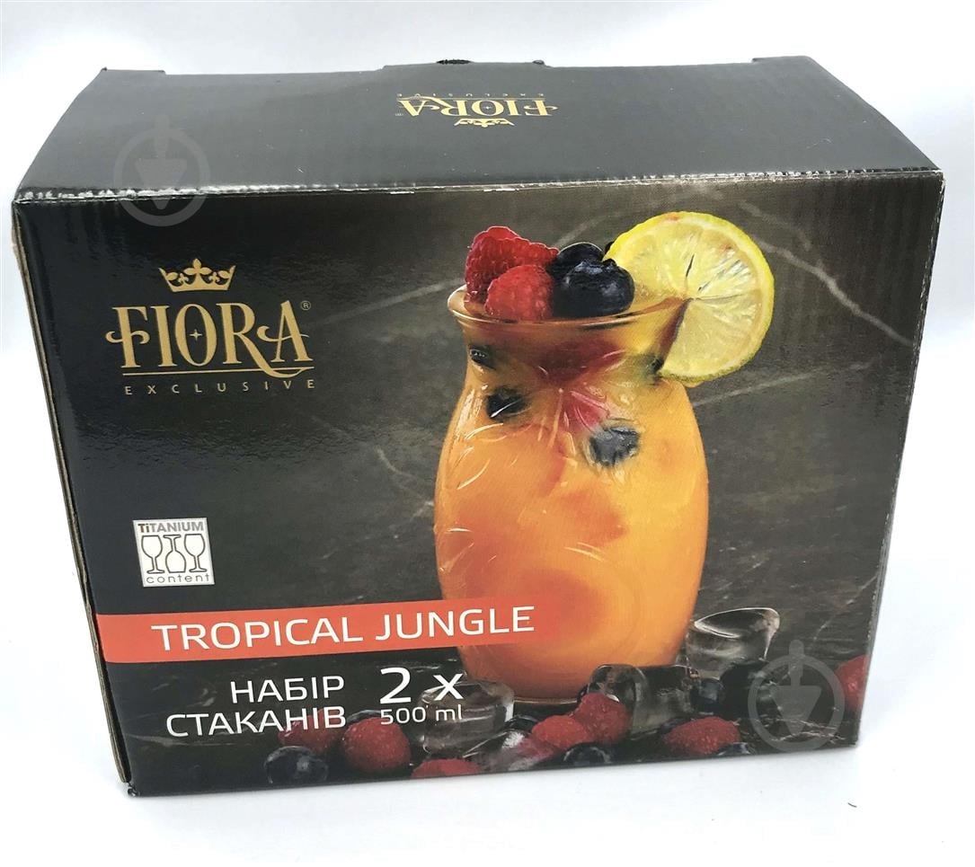 Набор стаканов UP! (Underprice) Tropical Jungle 500 мл 2 шт. - фото 2