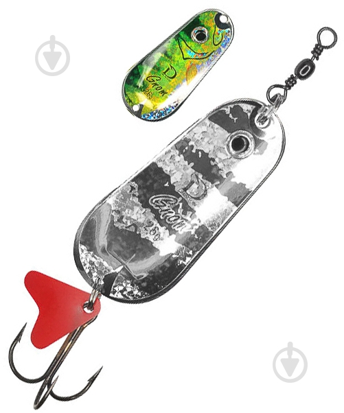 Блесна Dragon Gnom 26 г PKO-65-03-403 Silver-gloss/Perch - фото 1 Блесна Dragon Gnom 26 г PKO-65-03-403 Silver-gloss/Perch - фото 1