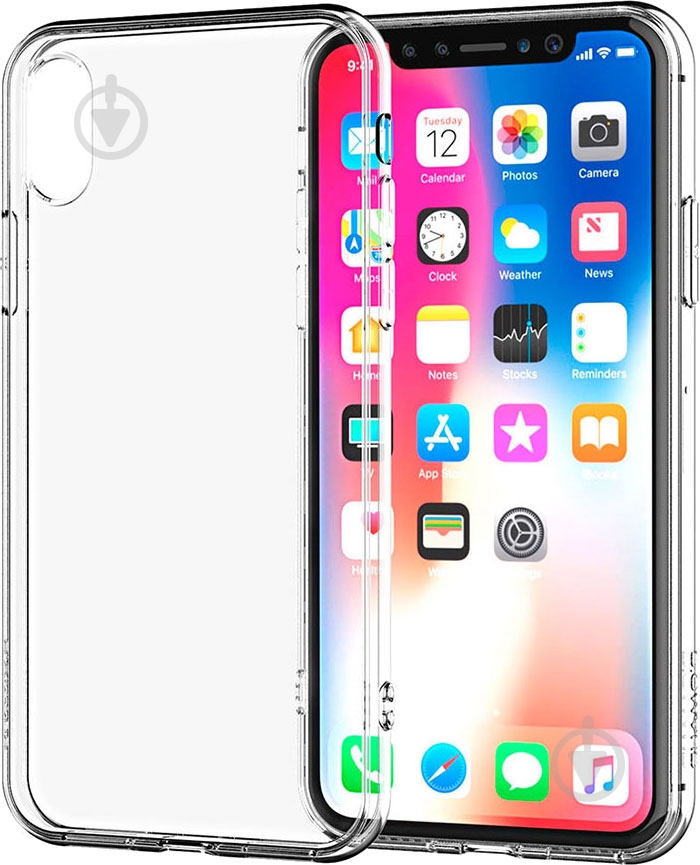 Чехол-накладка OneLounge SilicolDots для Apple iPhone XR (6960) transparent - фото 2