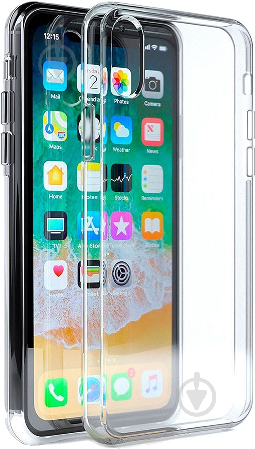 Чехол-накладка OneLounge SilicolDots для Apple iPhone XR (6960) transparent - фото 3