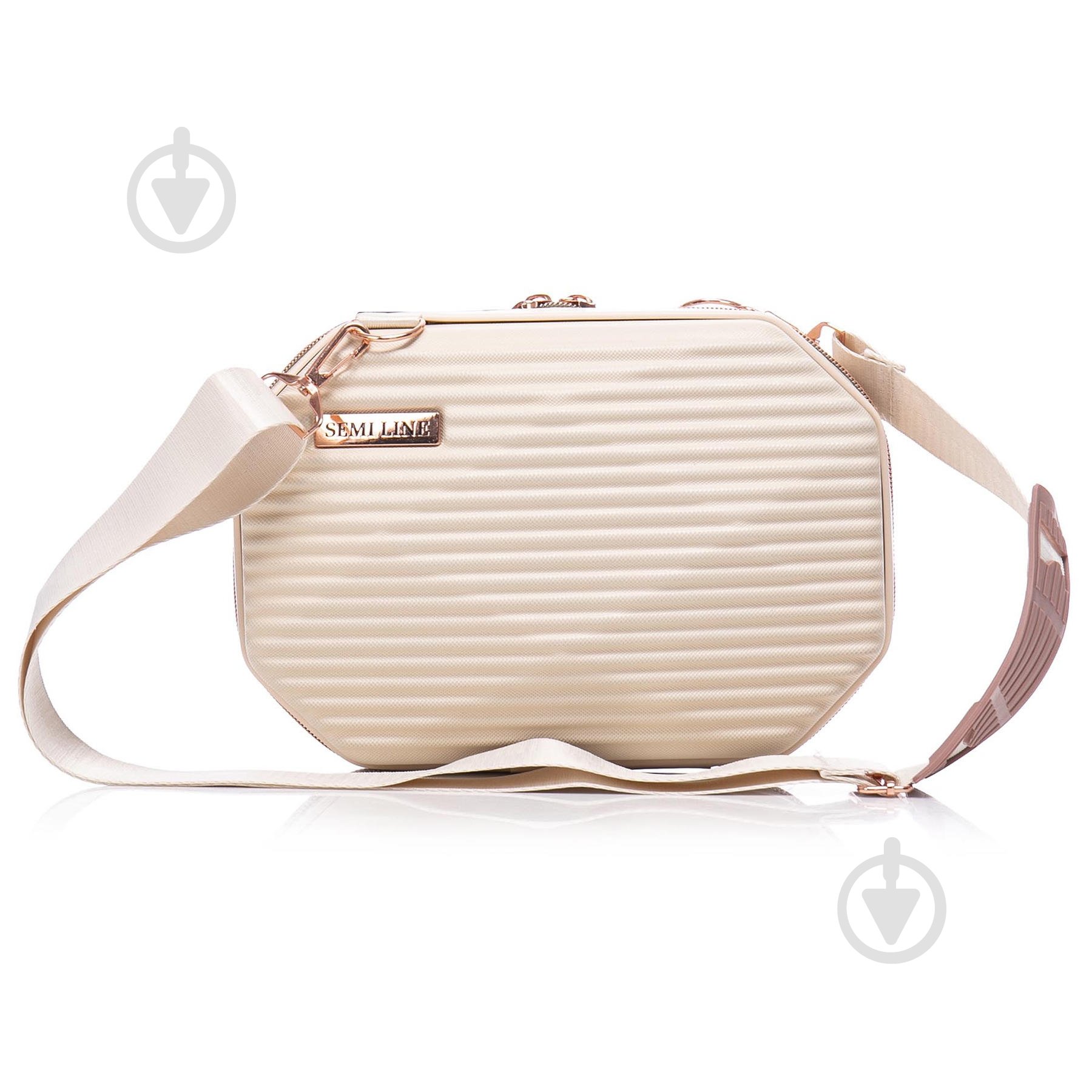 Б'юті-кейс SEMI LINE бежевий T5820-1 - фото 3 Б'юті-кейс SEMI LINE бежевий T5820-1 - фото 3