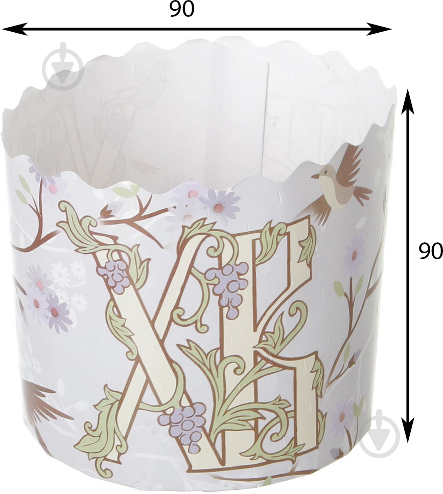 Форма для кулича бумажная d 90 мм - фото 2