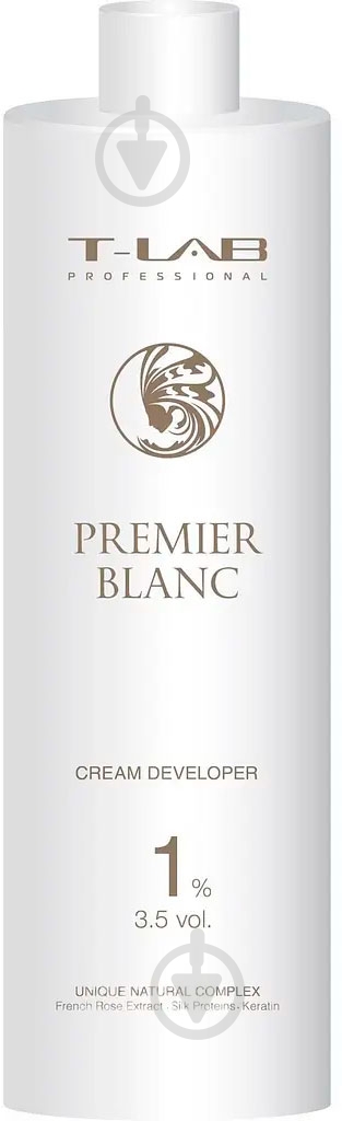Окислительная эмульсия T-LAB Professional Premier Blanc Cream окислитель 1% 3,5 Vol. 1000 мл - фото 1 Окислительная эмульсия T-LAB Professional Premier Blanc Cream окислитель 1% 3,5 Vol. 1000 мл - фото 1