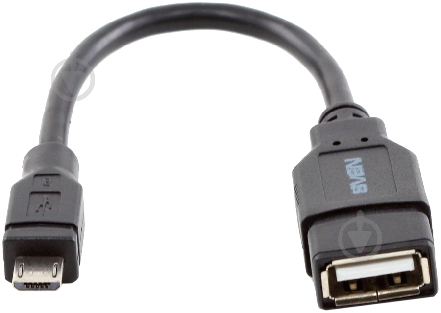 Кабель Sven microUSB – USB 0,1 м черный (USB OTG 0.1m (SVEN)) - фото 1 Кабель Sven microUSB – USB 0,1 м черный (USB OTG 0.1m (SVEN)) - фото 1