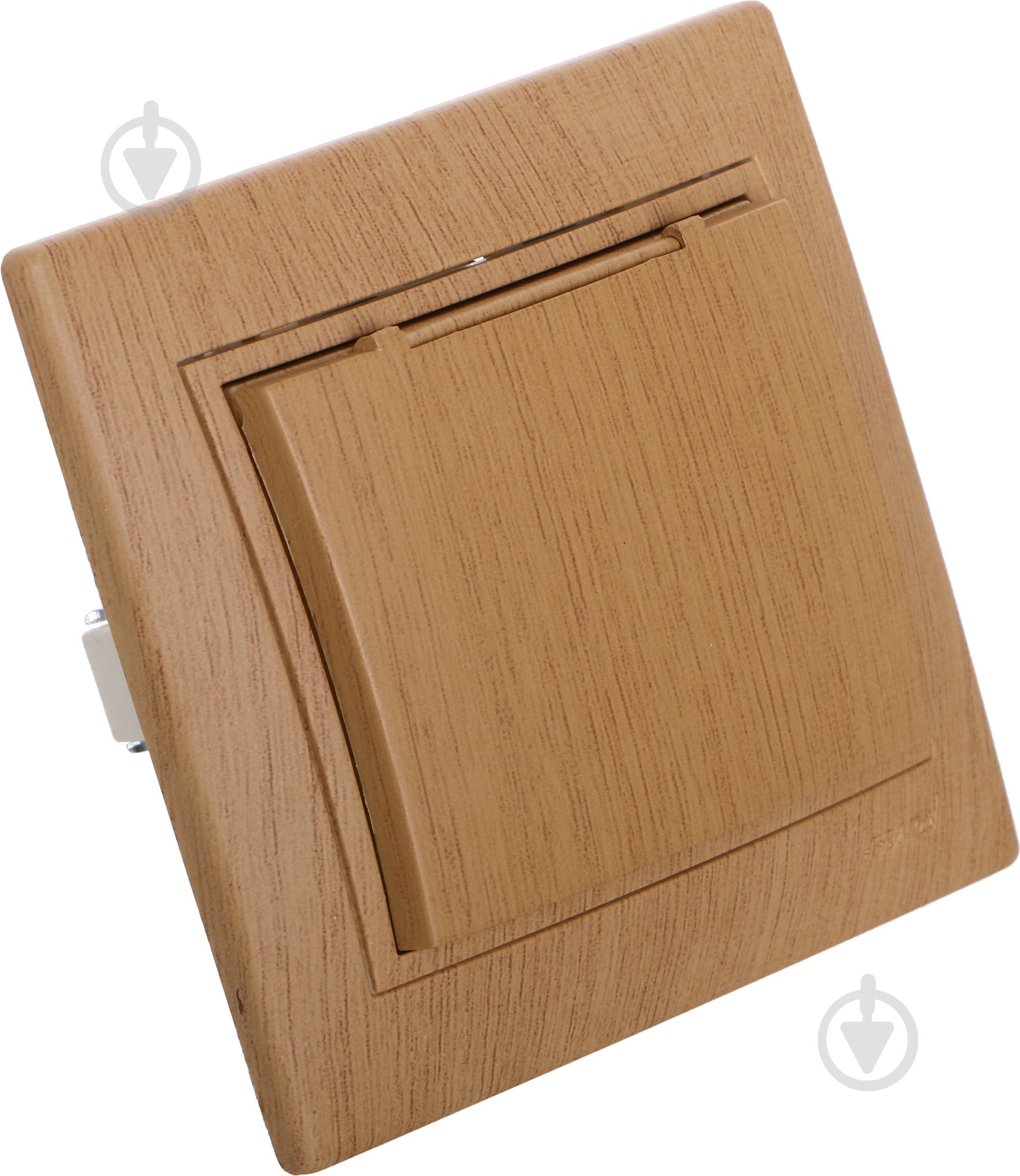 Розетка с заземлением Lezard Mira с крышкой дуб матовый 701-5151-123B - фото 2 Розетка с заземлением Lezard Mira с крышкой дуб матовый 701-5151-123B - фото 2