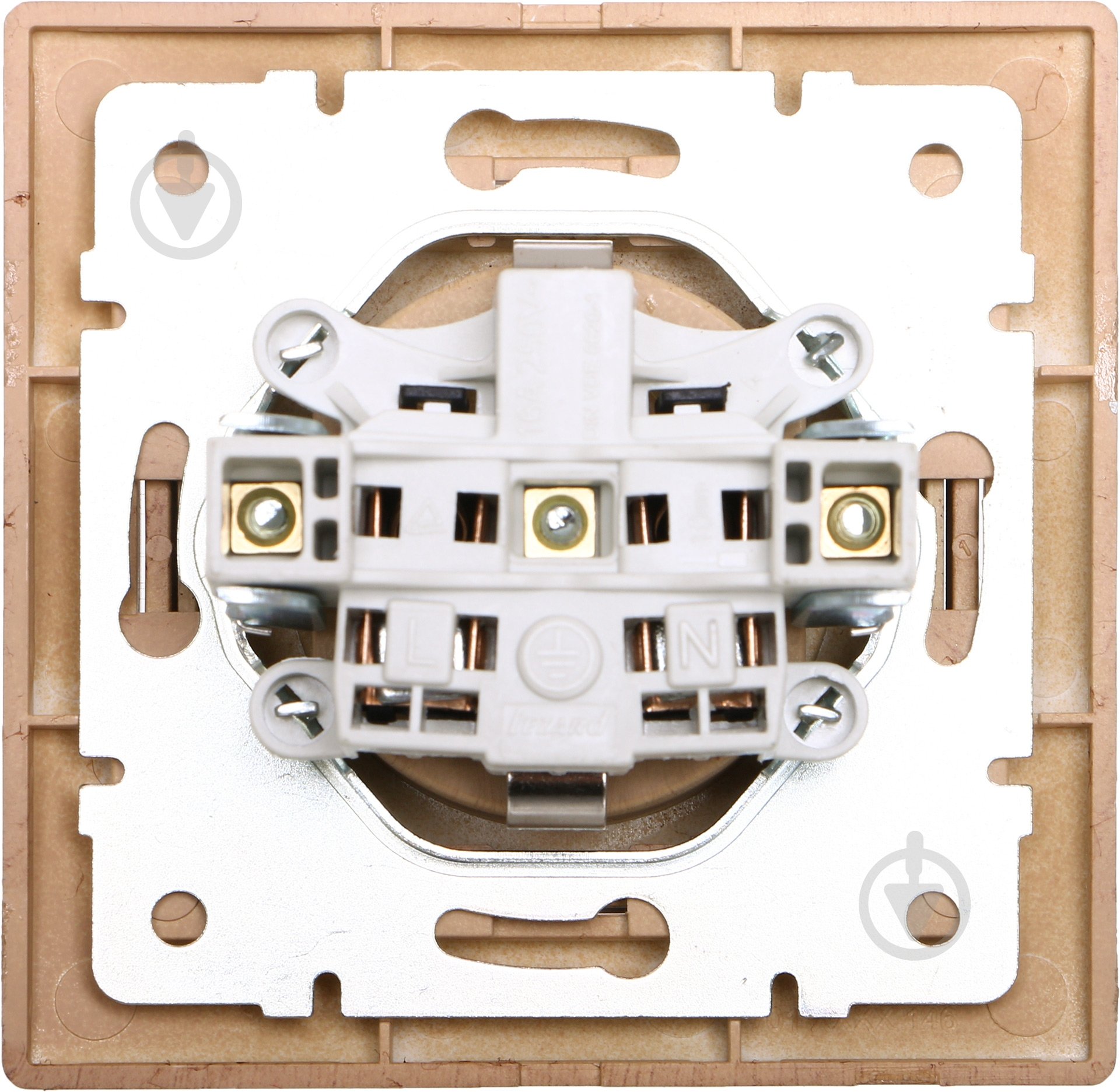 Розетка с заземлением Lezard Mira с крышкой дуб матовый 701-5151-123B - фото 3 Розетка с заземлением Lezard Mira с крышкой дуб матовый 701-5151-123B - фото 3