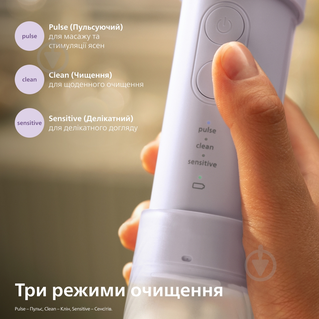 ВИТРИНА! Ирригатор Philips Sonicare HX3333/23 Compact Flosser 1000 - фото 5 ВИТРИНА! Ирригатор Philips Sonicare HX3333/23 Compact Flosser 1000 - фото 5