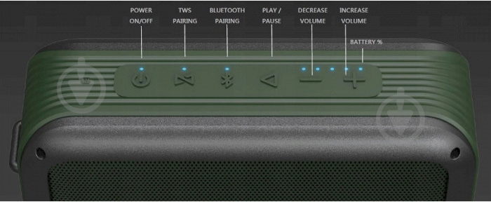 Акустика Divoom Voombox-Rock 2.0 green - фото 9 Акустика Divoom Voombox-Rock 2.0 green - фото 9