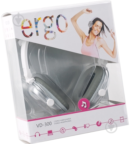 Наушники Ergo VD-300 silver - фото 2