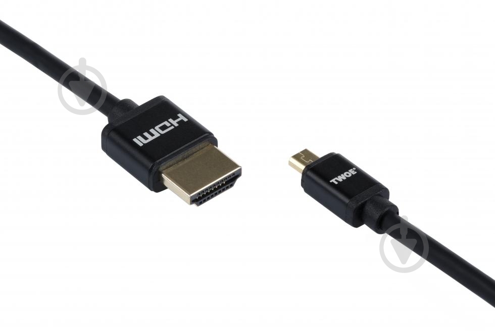 Кабель 2E HDMI – miniHDMI 2 м черный (2EW-1120-2m) - фото 1 Кабель 2E HDMI – miniHDMI 2 м черный (2EW-1120-2m) - фото 1