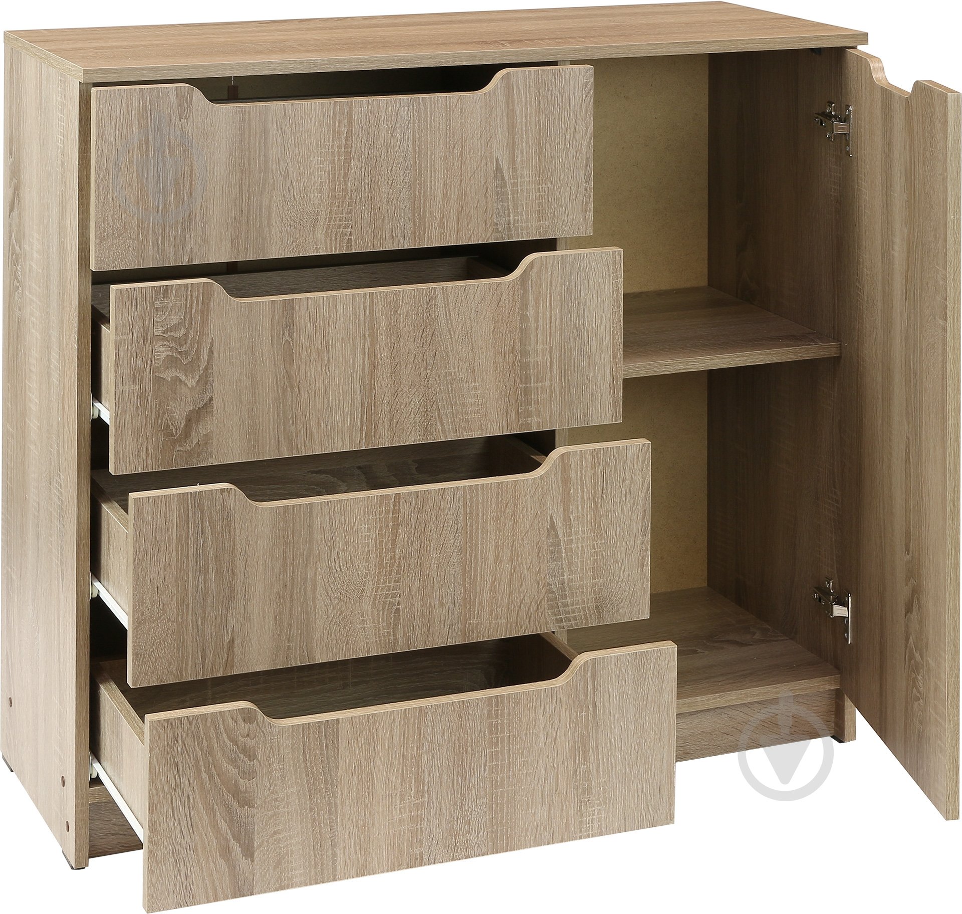 Комод ЭКО-4+1 дуб сонома трюфель - фото 3