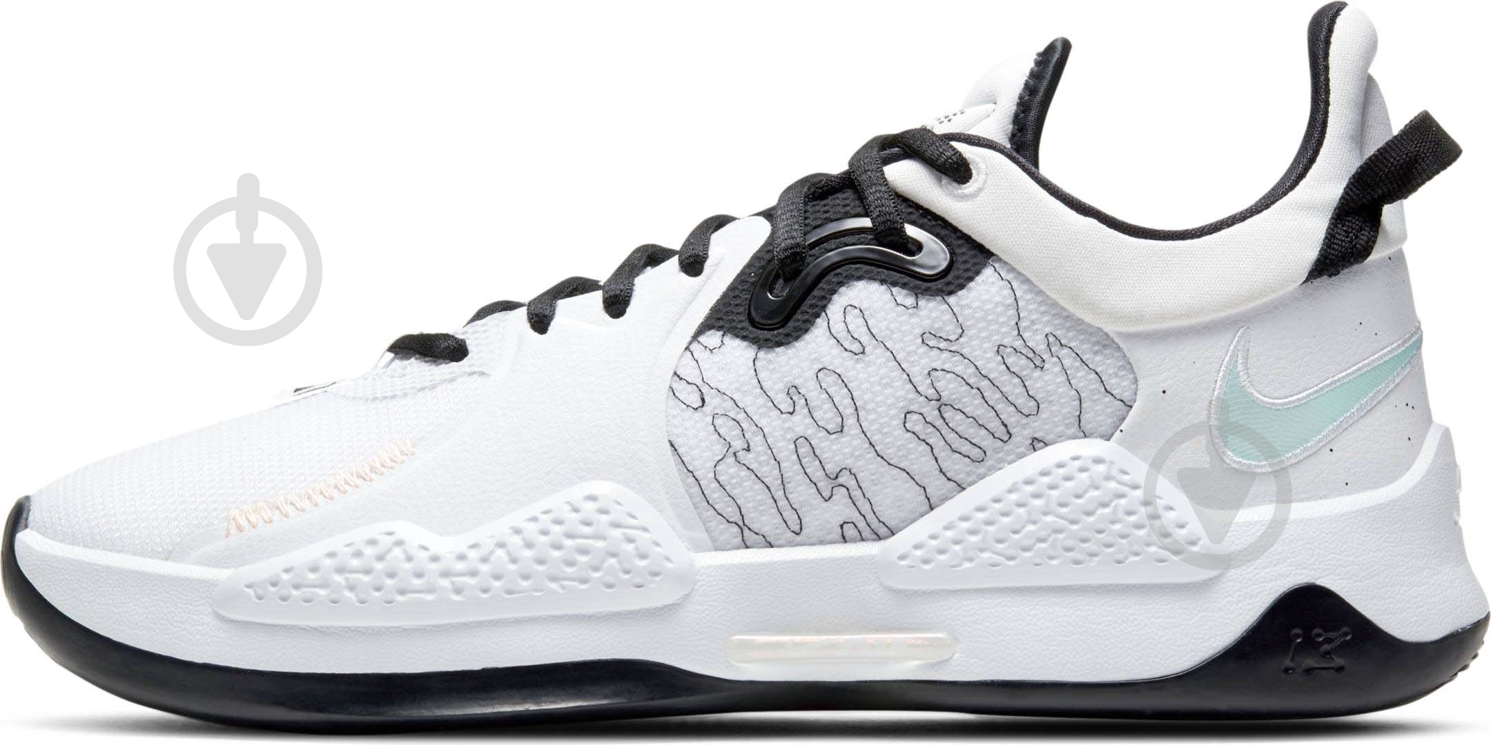 Кроссовки Nike PG 5 CW3143-100 р.47,5 белые - фото 3