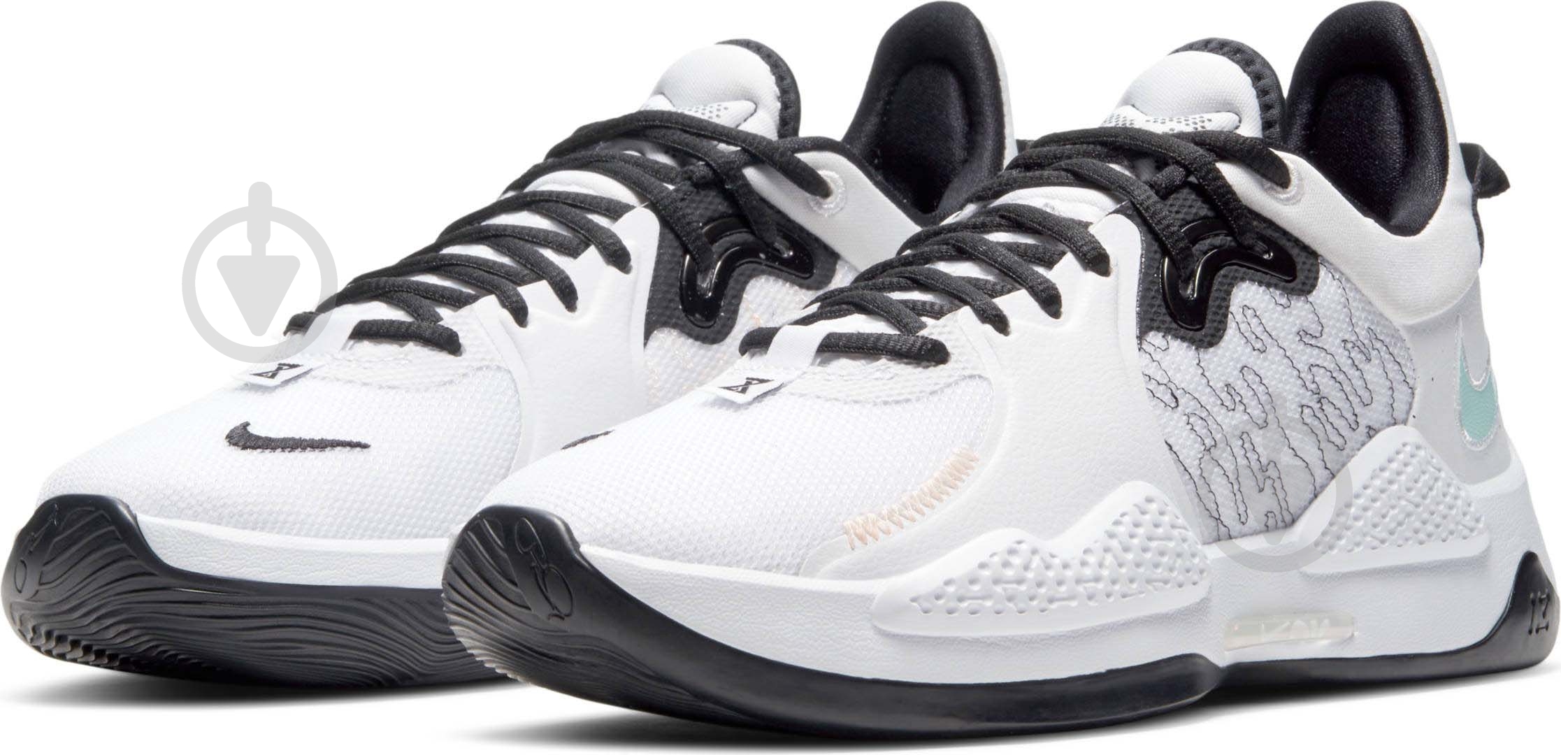 Кроссовки Nike PG 5 CW3143-100 р.47,5 белые - фото 6