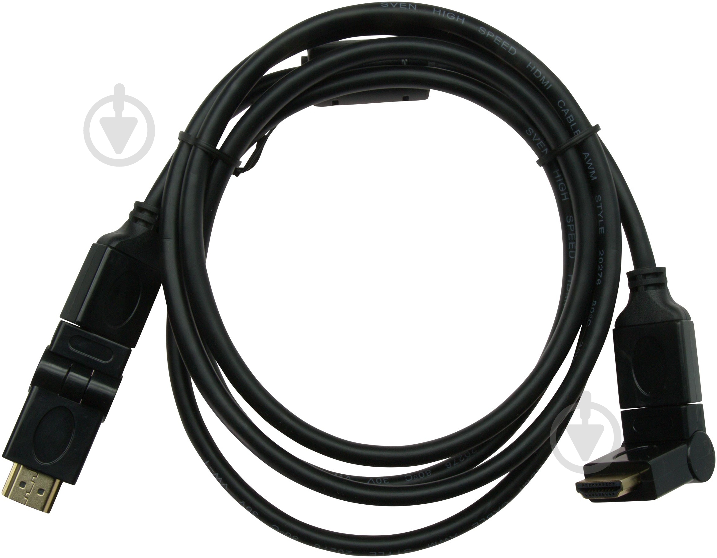 Кабель Sven HDMI – HDMI 1,8 м черный (HDMI 19M-19M High Speed HDMI R) - фото 1 Кабель Sven HDMI – HDMI 1,8 м черный (HDMI 19M-19M High Speed HDMI R) - фото 1