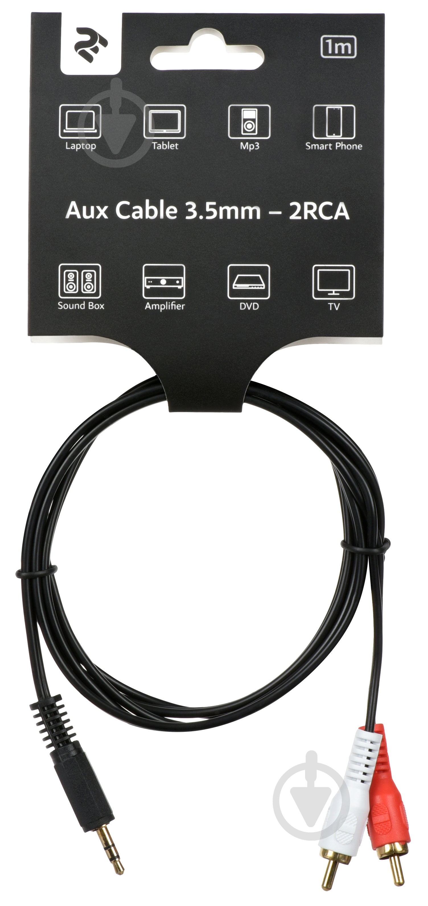 Кабель 2E mini-jack 3,5 мм – 2xRCA 1 м (2E-W33291M) AUX - фото 2 Кабель 2E mini-jack 3,5 мм – 2xRCA 1 м (2E-W33291M) AUX - фото 2