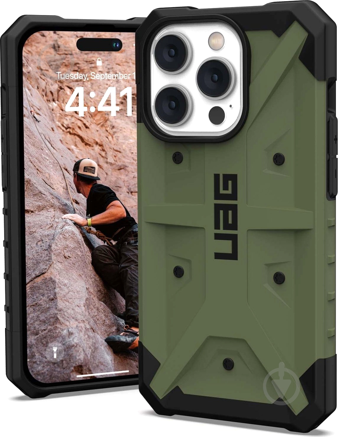 Чехол UAG Pathfinder для Apple iPhone 14 Pro olive (114062117272) - фото 3