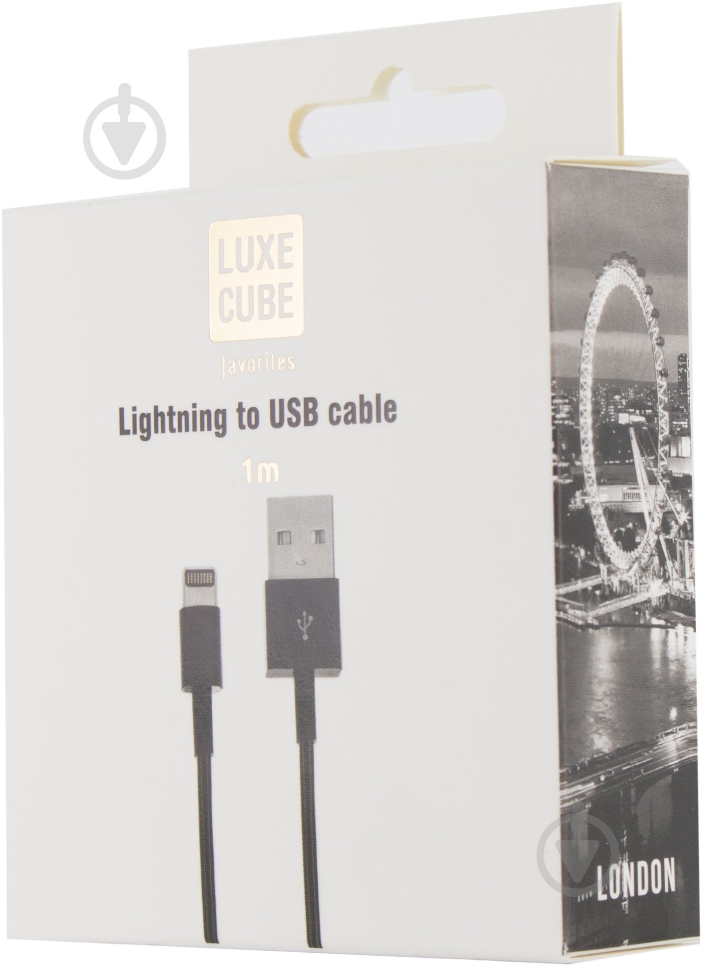 Кабель Luxe Cube 1 м черный (LIGHTNING TO USB BLACK) - фото 4