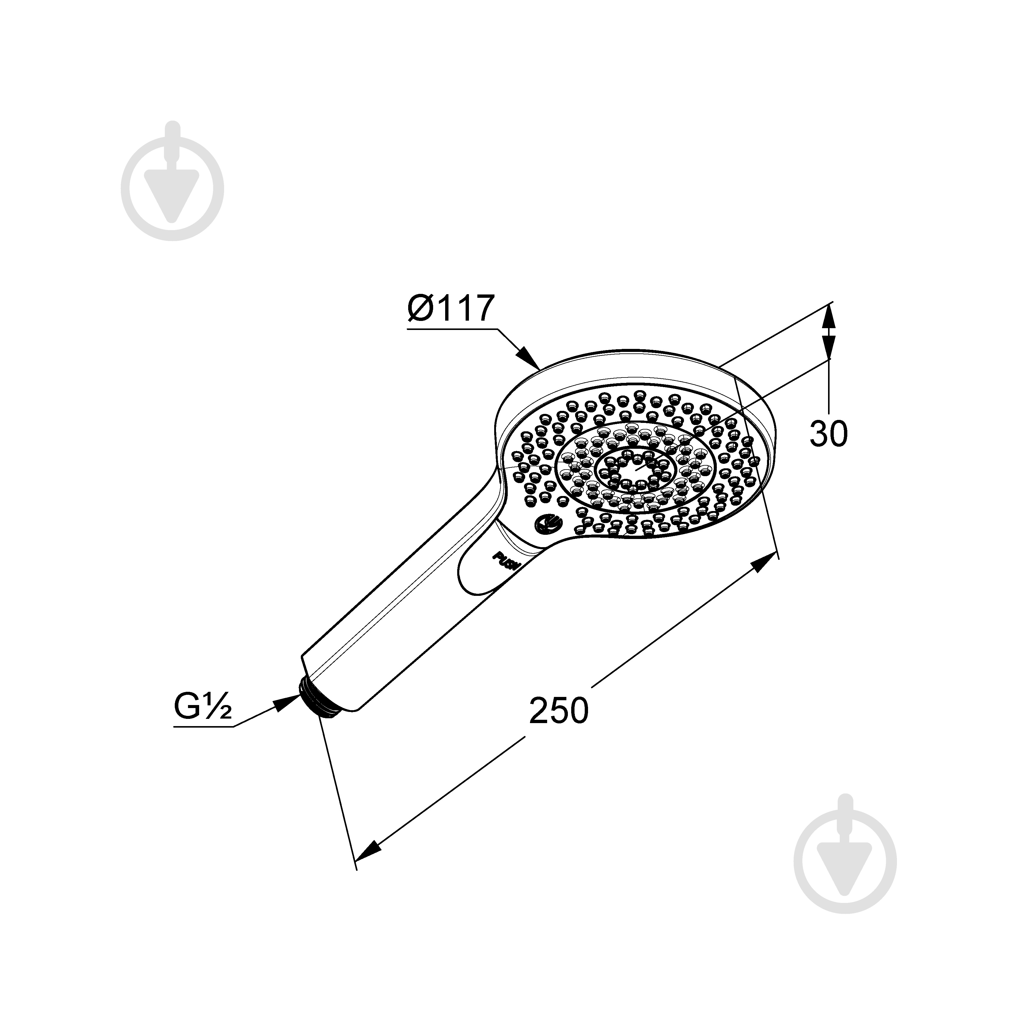 Ручной душ Kludi DIVE xDIVE 3S - фото 2