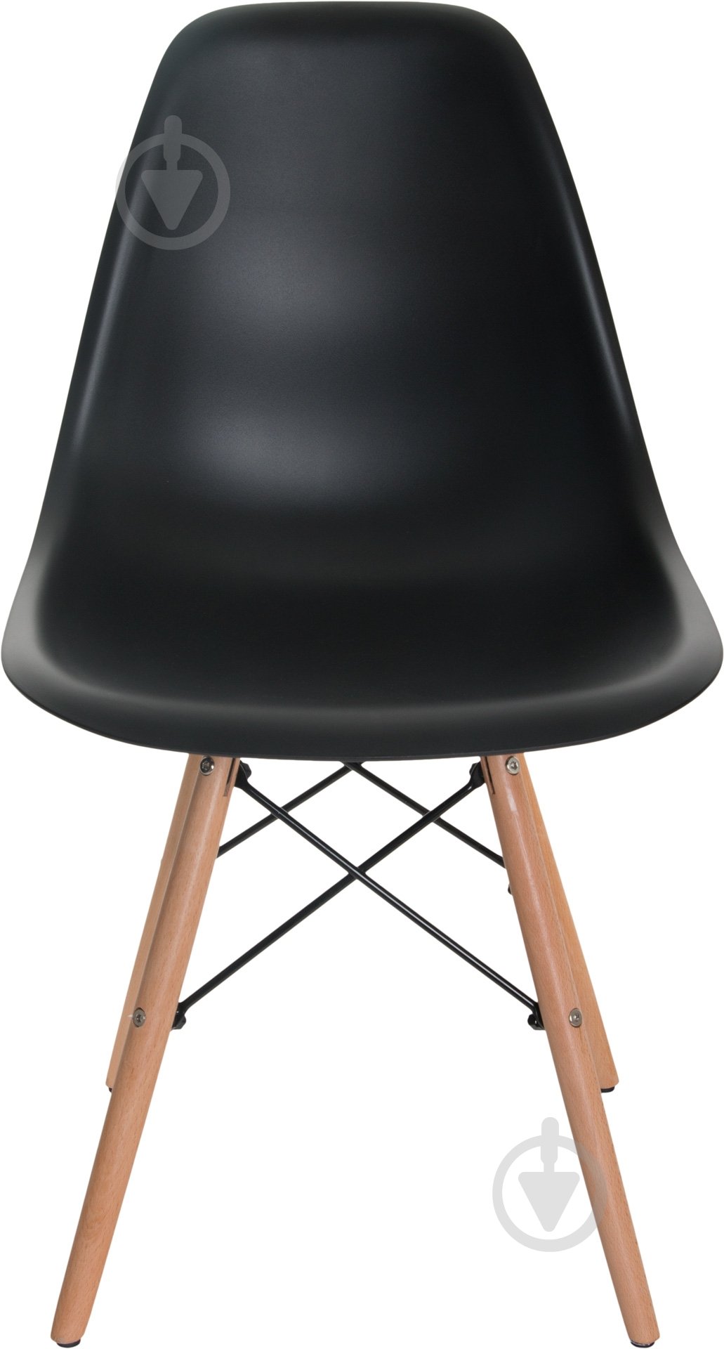 Стілець обідній Style 530x465x830 мм Black чорний/бук - фото 2