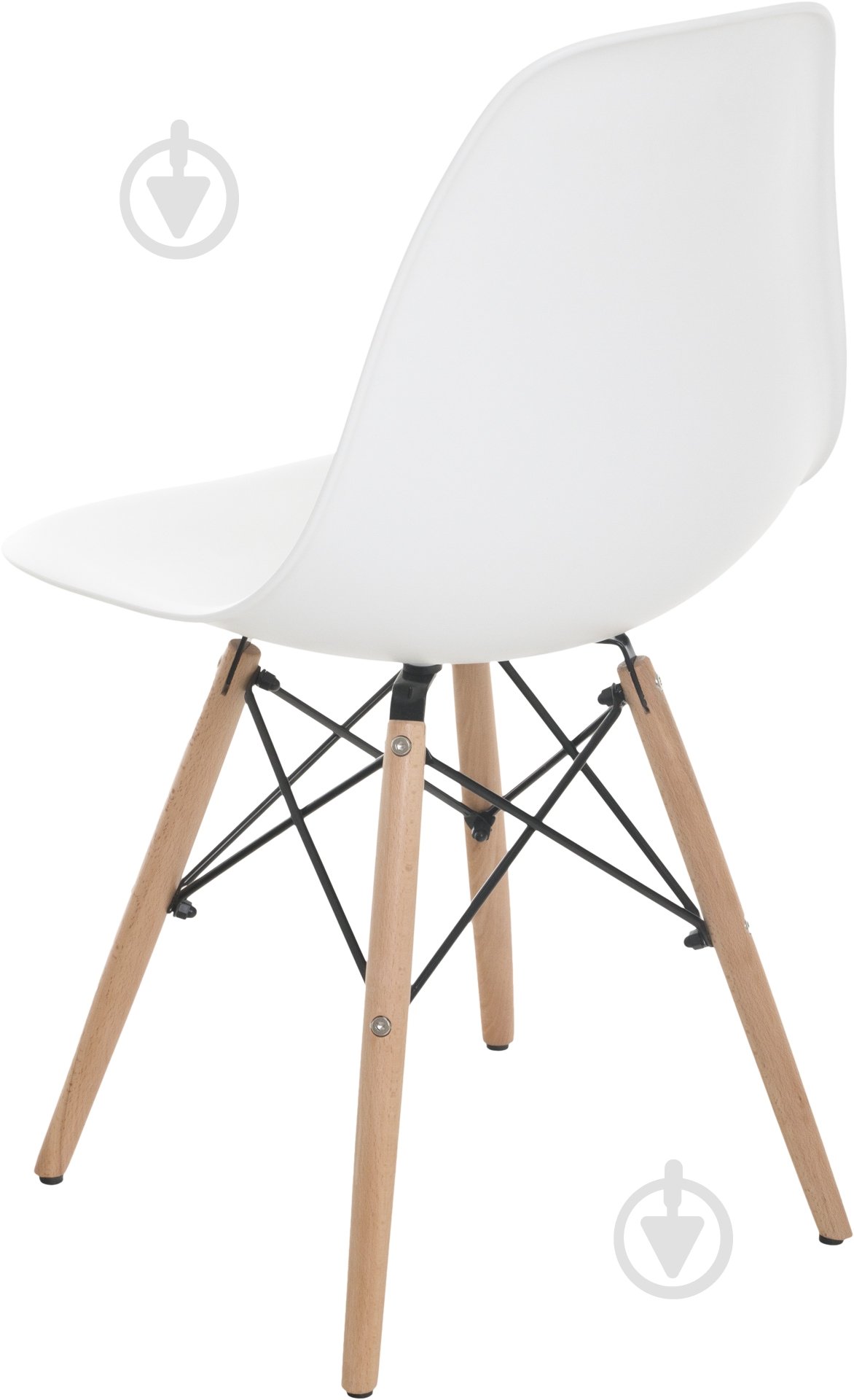 Стул обеденный Style 530x465x830 мм White белый/бук - фото 3