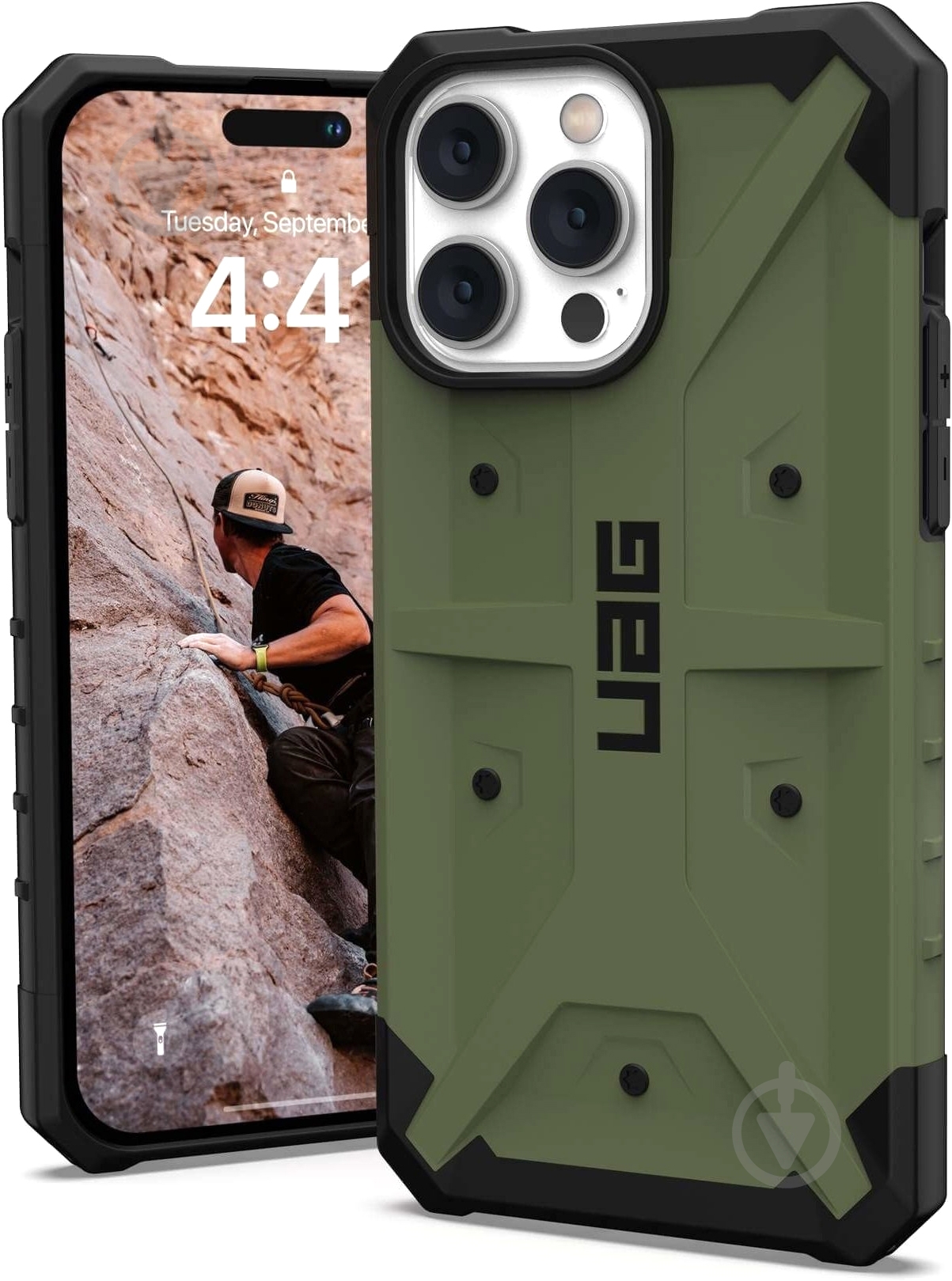 Чохол UAG Pathfinder для Apple iPhone 14 Pro Max olive (114063117272) - фото 3