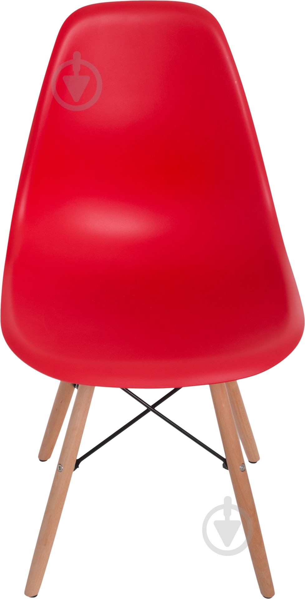 Стул обеденный Style 530x465x830 мм Red красный/бук - фото 2