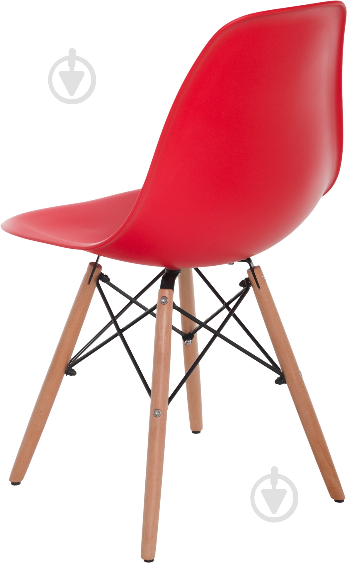Стул обеденный Style 530x465x830 мм Red красный/бук - фото 3