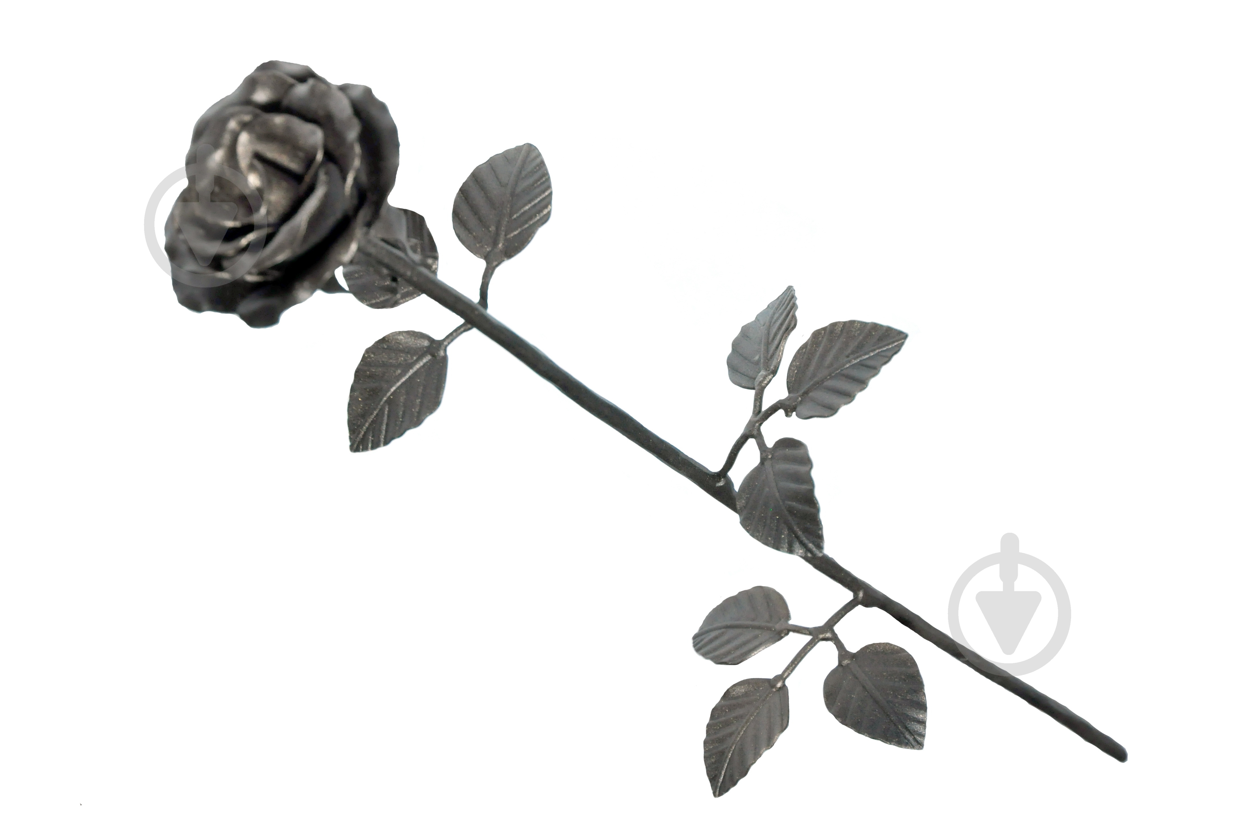 Цветок кованый Роза со стеблем 600 мм - фото 1