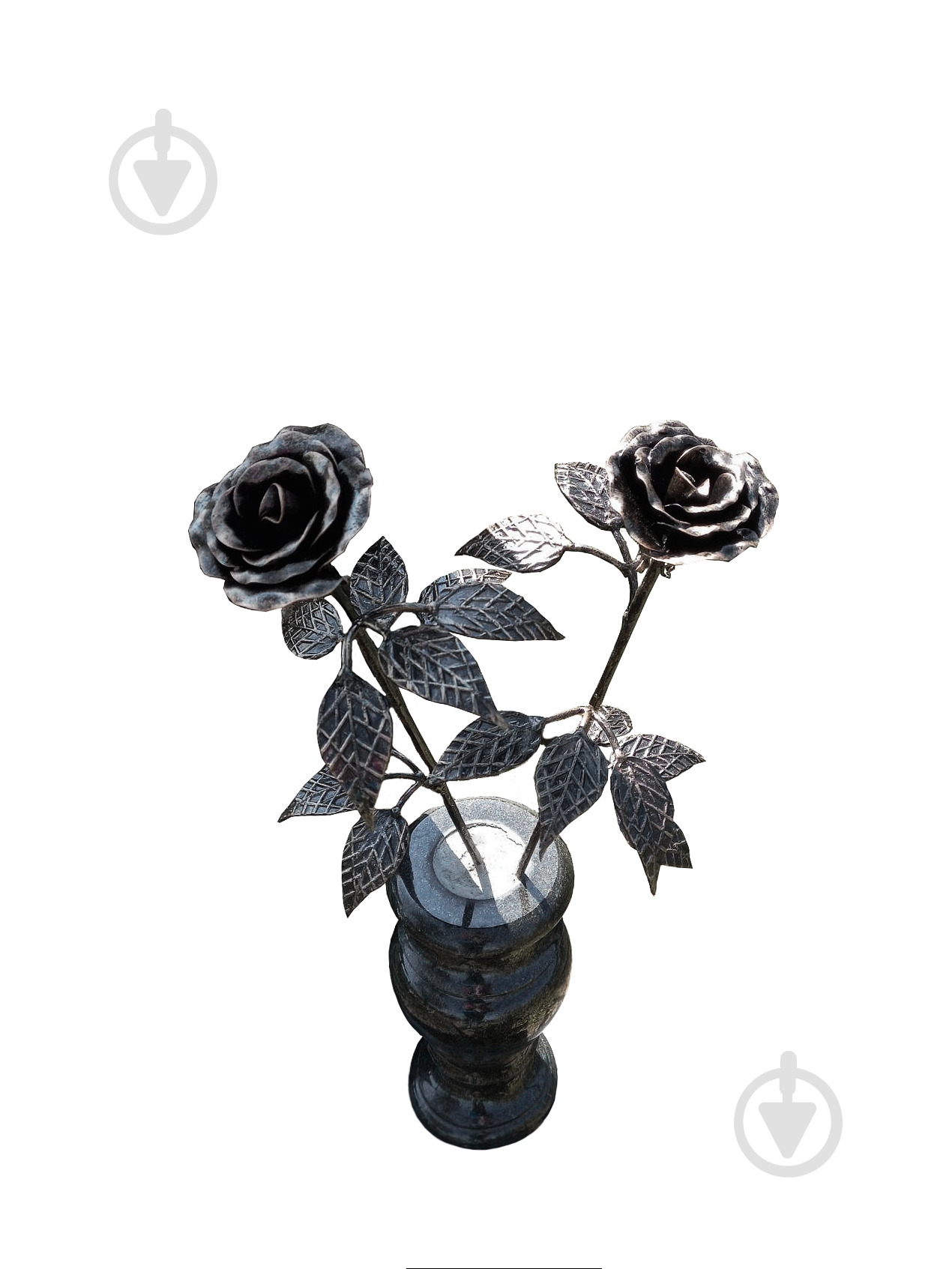 Цветок кованый Роза со стеблем 600 мм - фото 5