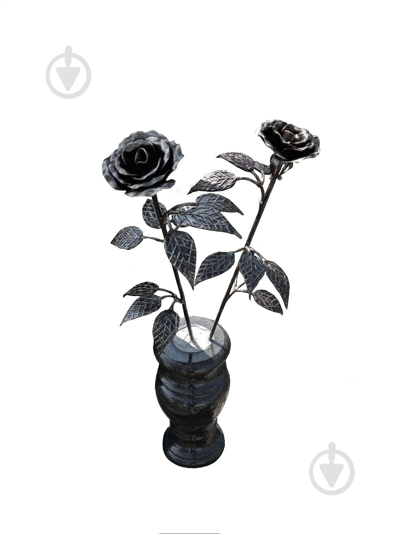 Цветок кованый Роза со стеблем 600 мм - фото 4