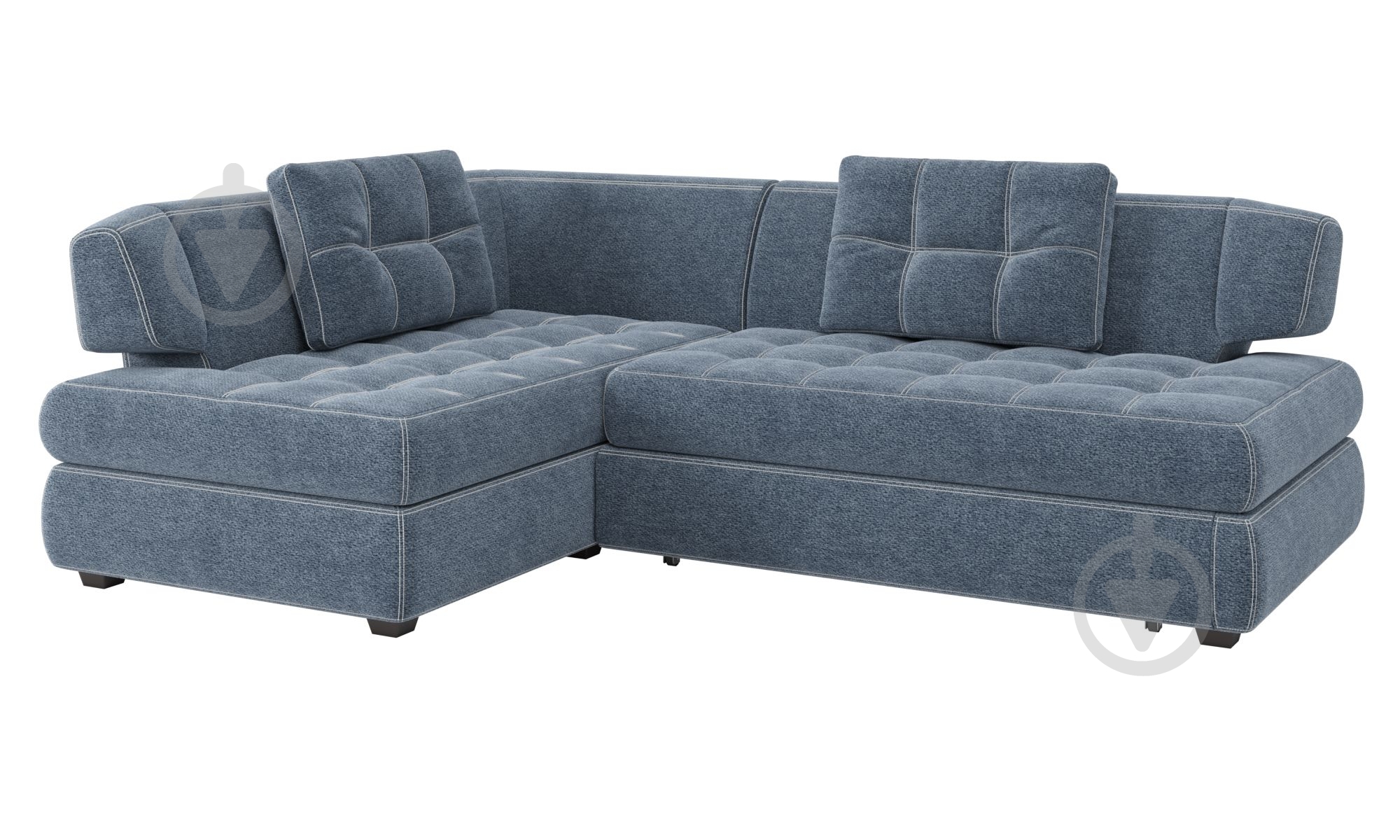 Диван угловой SOFYNO Триумф левый синий 2460x1750x800 мм - фото 1 Диван угловой SOFYNO Триумф левый синий 2460x1750x800 мм - фото 1