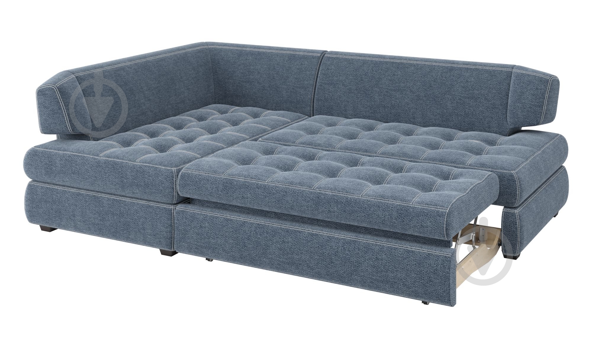 Диван угловой SOFYNO Триумф левый синий 2460x1750x800 мм - фото 3 Диван угловой SOFYNO Триумф левый синий 2460x1750x800 мм - фото 3