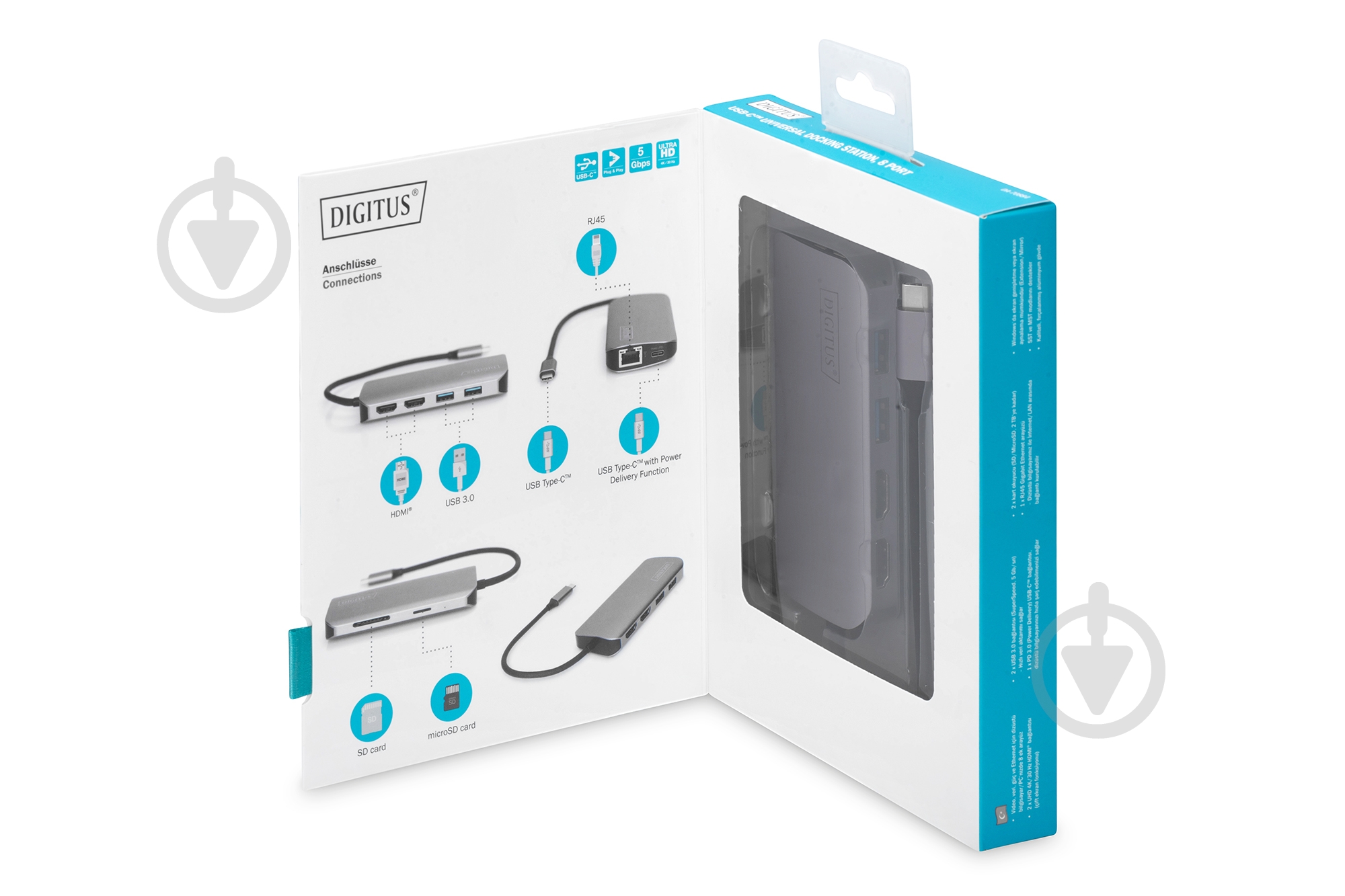 Док-станция Digitus USB-C, 8 Port (DA-70884) - фото 8