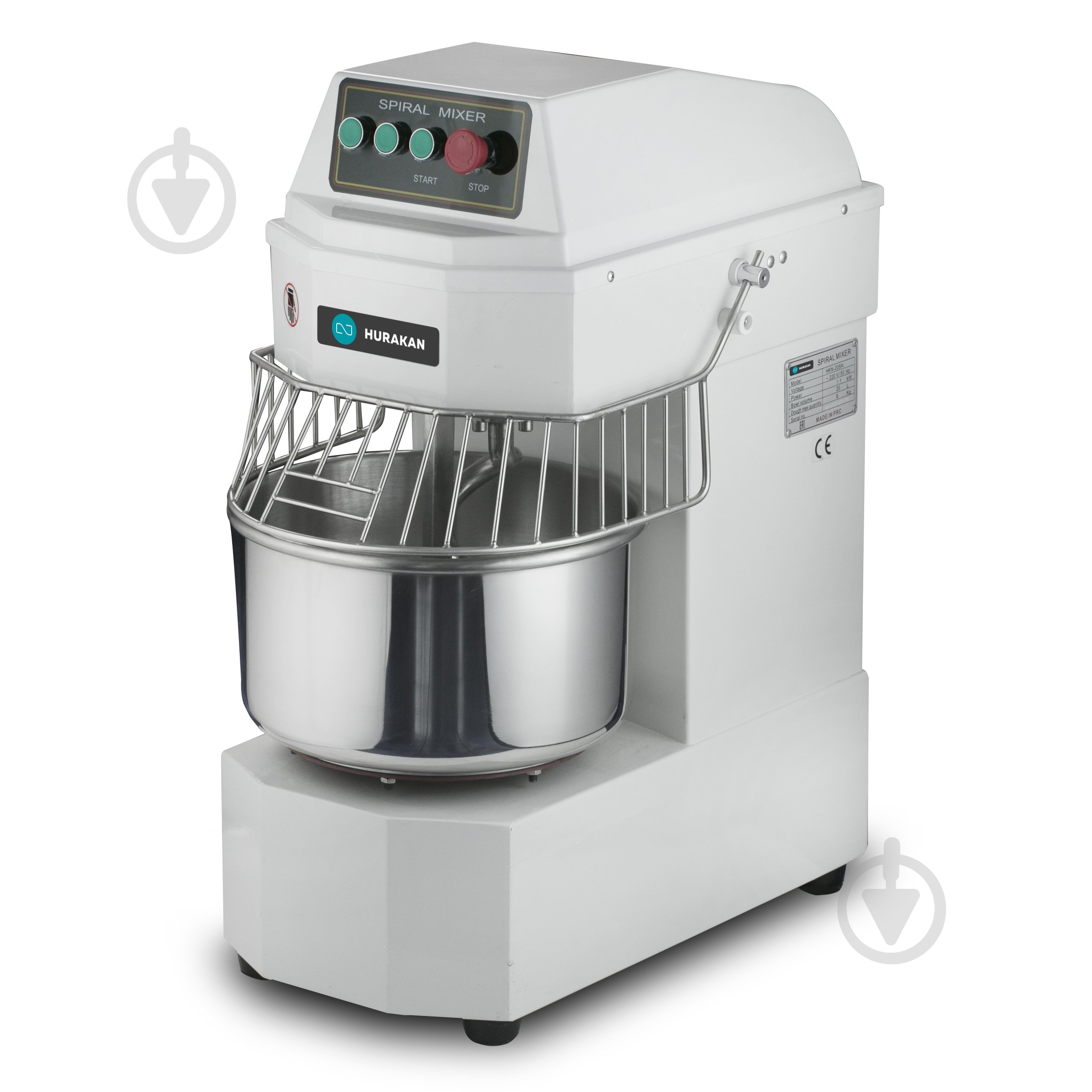 Тестомес спиральный HURAKAN HKN-E40SN2V - фото 1 Тестомес спиральный HURAKAN HKN-E40SN2V - фото 1