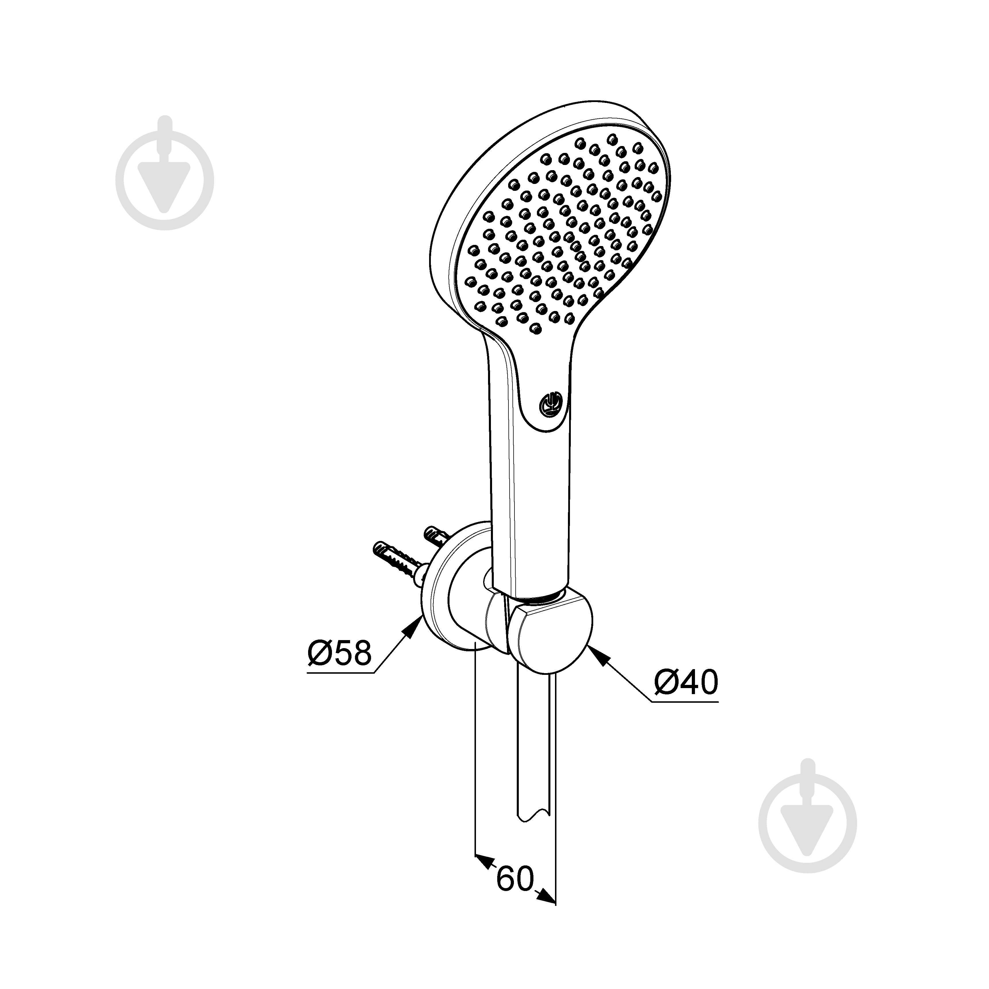 Душевой гарнитур Kludi DIVE для ванны xDIVE - фото 2 Душевой гарнитур Kludi DIVE для ванны xDIVE - фото 2