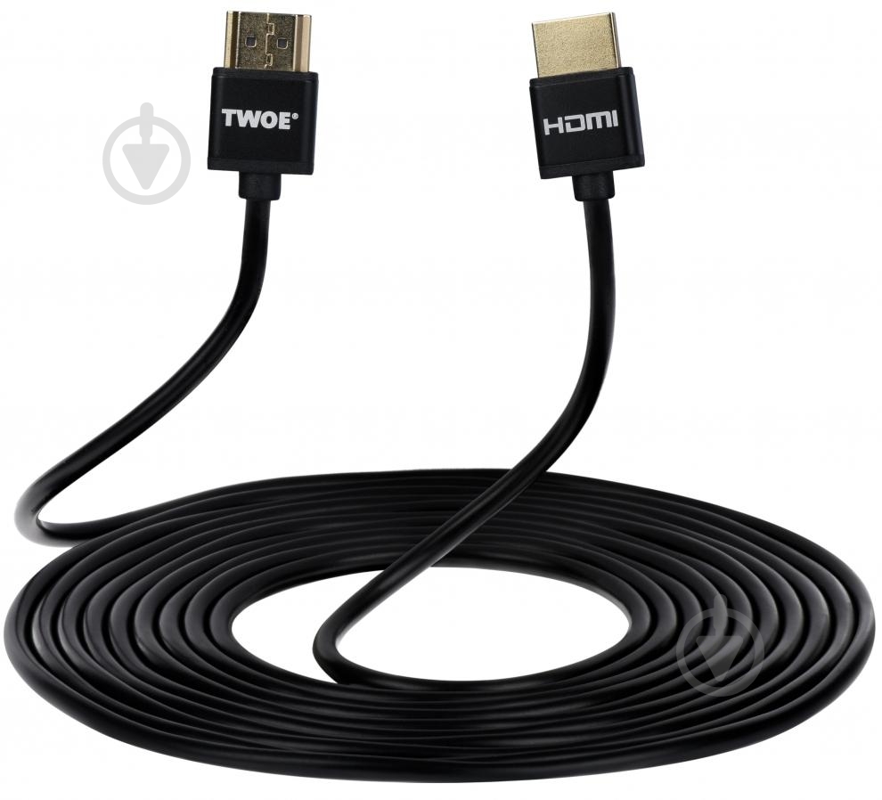 Кабель 2E HDMI AM 3 м чорний (2EW-1119-3m) - фото 1