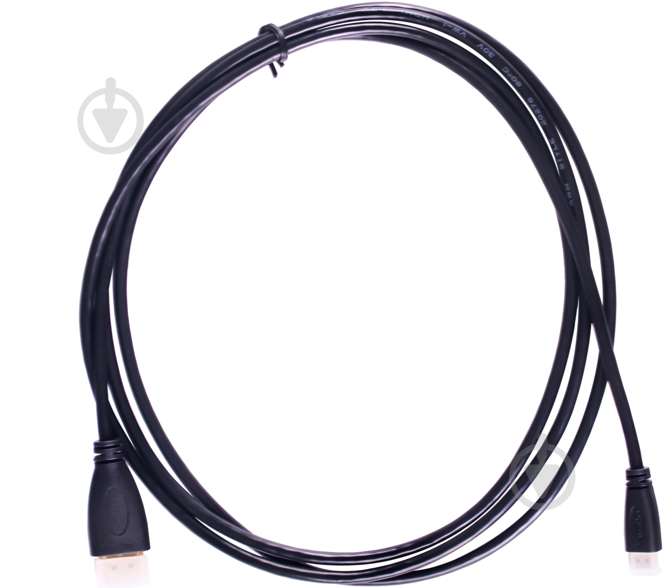 Кабель Drobak HDMI – microHDMI 2 м чорний (212659) - фото 1