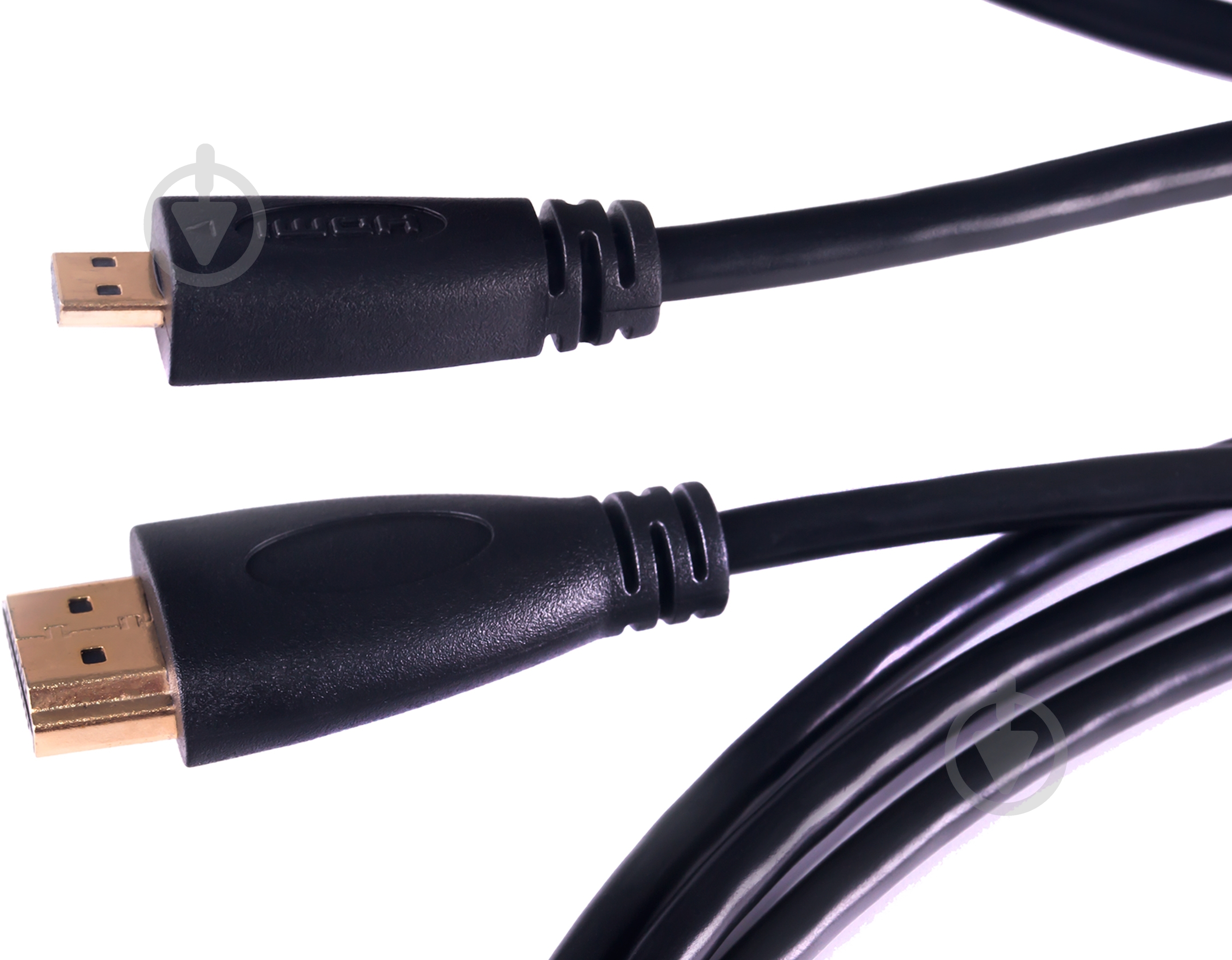 Кабель Drobak HDMI – microHDMI 2 м чорний (212659) - фото 2