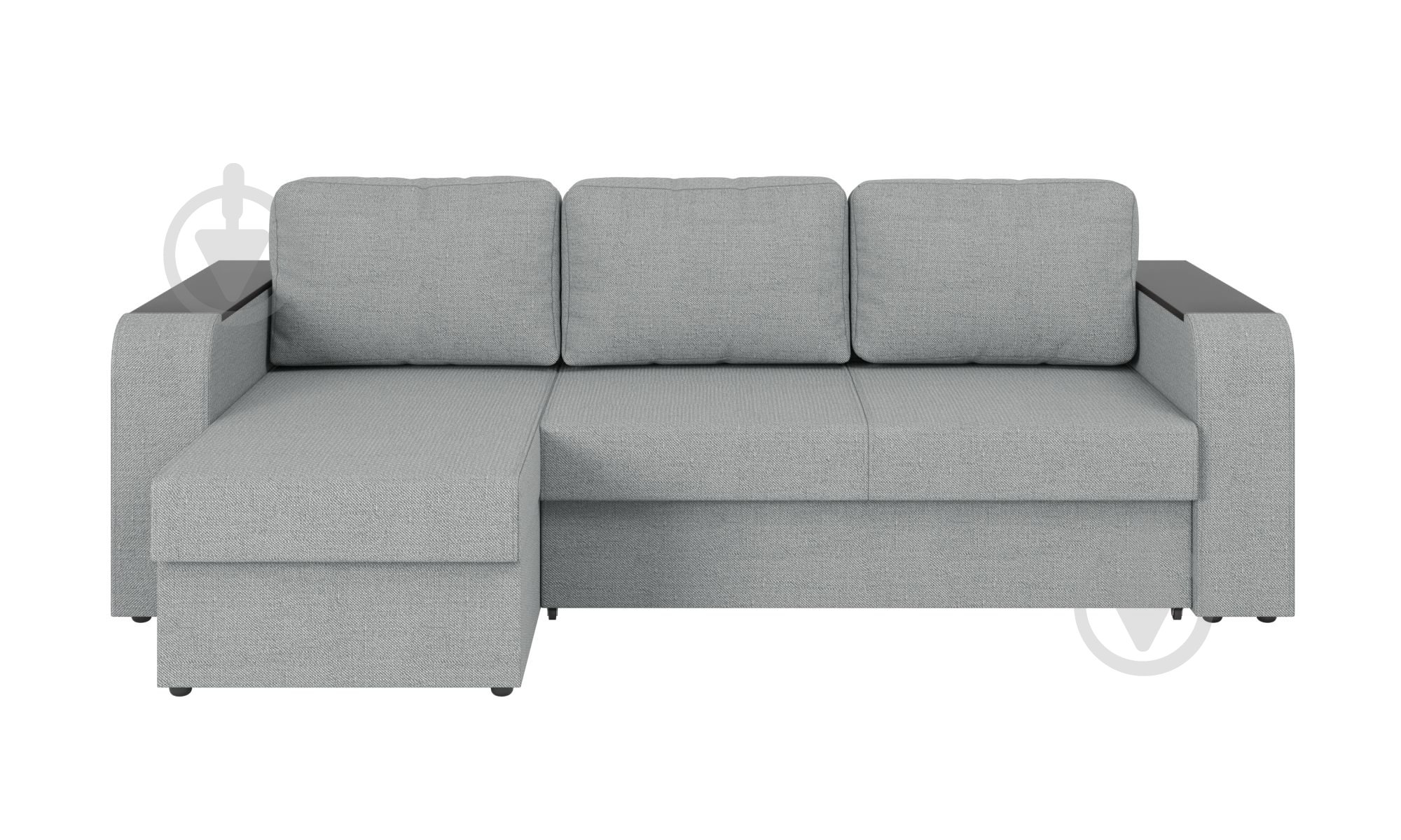 Диван угловой SOFYNO Мадрид левый серый 2410x1550x750 мм - фото 2