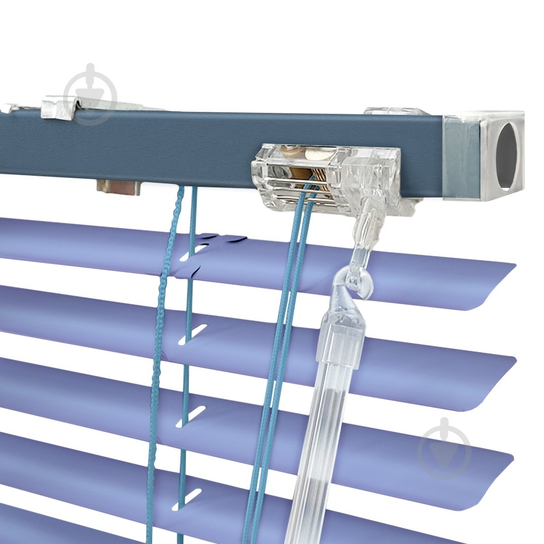 Жалюзи Rollotex алюминиевые горизонтальные с фиксацией 50х120 см светло-фиолетовые глянцевые - фото 3